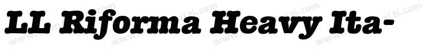 LL Riforma Heavy Ita字体转换
